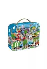 Puzzle w walizce Miasto 4+