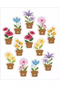 Dekoracje okienne dwustronne Kwiatki