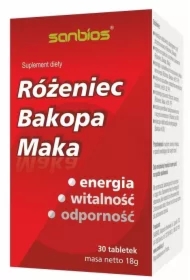 Różeniec Bacopa Maka - suplement diety