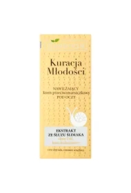 Kuracja Młodości nawilżający krem przeciwzmarszczkowy pod oczy z ekstraktem ze śluzu ślimaka