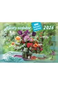 Kalendarz 2026 rodzinny Kwiaty ozdobne