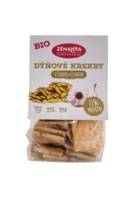 Krakersy z pestkami dyni i czosnkiem