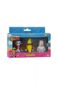 Stumble Guys Mini Action Figures 3 Pack B Banana Guy Chicken Capt Nohart