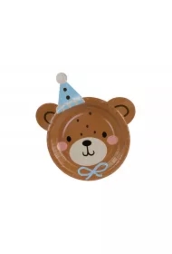 Talerzyki głowa Misia 21x23cm