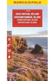 Mapa drogowa Wielka Brytania, Irlandia 1:850 000