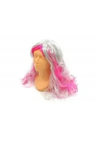 Peruka siwa z pasemkami