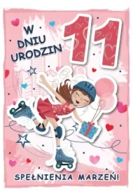 Karnet urodziny 11