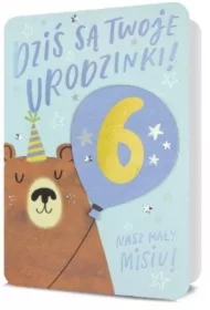 Karnet B6 Urodziny (wymienne cyfry)