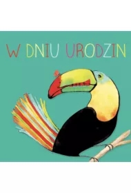 Karnet kwadrat CL4209_PO Urodziny Tukan