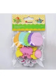 Naklejki piankowe pisanki 20x26/33x48mm 55 szt