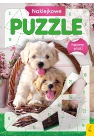 Naklejkowe puzzle. Zabawne pieski