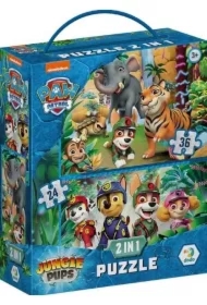 Puzzle 2w1 (24+36 el. Psi Patrol Przygoda w dżunlgi