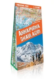 Mapa trekkingowa Annapurna i Dhaulagiri 1:110 000