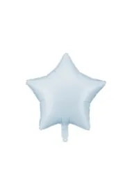 Balon foliowy Gwiazdka 48cm mglisty niebieski
