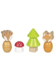  Klocki do wkręcania Leśni przyjaciele 14el