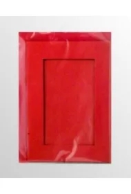 Karta passepartout + koperta czerwona