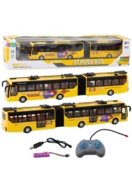 Trolejbus przegubowy RC 1:32 zółty