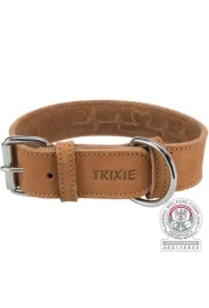 Obroża Rustic Heartbeat z grubej skóry, L: 47&ndash;55 cm/40 mm, brązowa