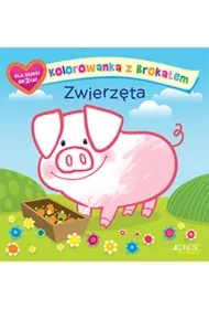 Kolorowanka z brokatem. Zwierzęta