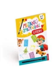 Mazanki-zmazywanki. Kolorowe litery. Ćwiczenia