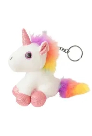 Brelok pluszowy biały 12cm