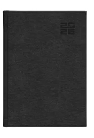 Kalendarz 2026 A4 dzienny Aluminium czarny