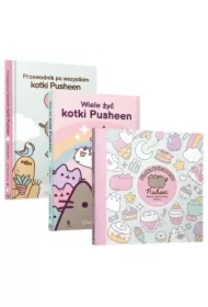 Pakiet: Przewodnik po wszystkim kotki Pusheen, Wiele żyć kotki Pusheen, Pusheen. Słodka kolorowanka. Koloruj i zgaduj z kotką Pusheen