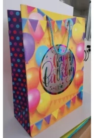 Torebka ozdobna z okienkiem pionowa XLL Urodziny