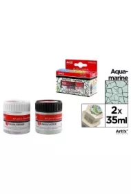 Farba akrylowa zielona 35ml + środek tworzący