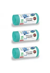 Worki na śmieci z uszami Fresh o świeżym zapachu 35 L zestaw