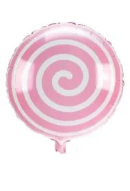 Balon foliowy lizak jasnoróżowy