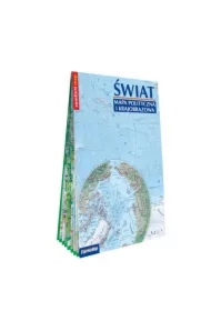 Świat mapa XXL polityczna i krajobrazowa