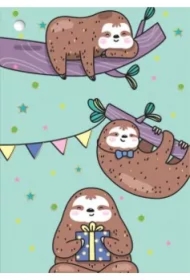 Karnet B8 mini Leniwce