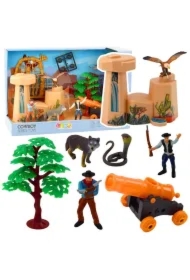 Zestaw kowbojski Figurki dziki zachód