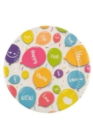 Talerze papierowe Happy Balloons