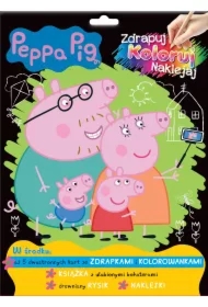 Peppa Pig. Zdrapuj, koloruj, naklejaj
