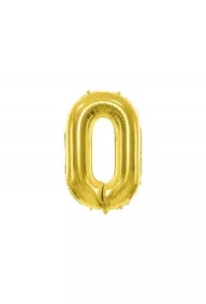 Balon foliowy 0 jasny złoty