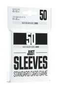 Gamegenic: Just Sleeves - Standard Card Game Sleeves (66x91 mm), Czarne, 50 sztuk