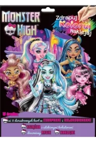 Monster High. Zdrapuj, koloruj, naklejaj