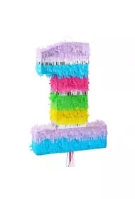 Piniata cyfra 1 pastelowa