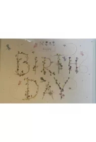 Karnet B6 + koperta Napis z kwiatów MO5086X1