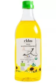 Olej słonecznikowy do gotowania i smażenia tłoczony na zimno