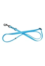 Smycz dla psa 3w1 z wytrzymałej gumy, niebieska, 16mm/1, 00-1, 80 m