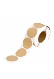 Naklejki na rolce etykiety okrągłe kraft 3,8cm 250