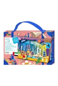 Puzzle drewniane 3D - Stwórz pejzaż miejski Dubaj