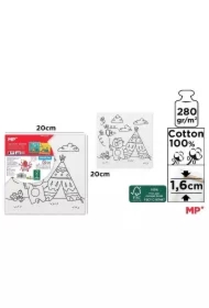 Płótno dziecięce do kolorowania 20x20cm