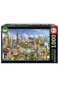 Puzzle 1000 el. Symbole Europy miniatura