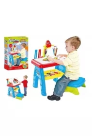 Stół edukacyjny z projektorem, krzesełko