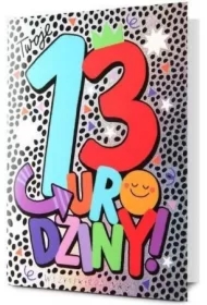 Karnet Urodziny 13