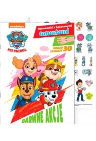 Psi Patrol. Rysowanki z bajecznymi tatuażami. Barwne akcje